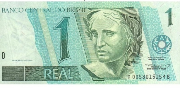 A nota de R$ 1 é a única da família do Real a não ter nenhum elemento gráfico novo; a efígie da república e o beija-flor já tinham sido usados em outras cédulas