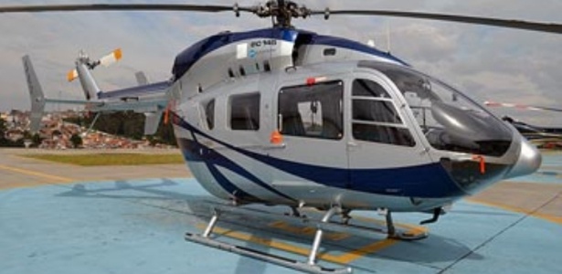 Helicóptero EC145 que está sendo leiloado pelo Banco Cruzeiro do Sul por R$ 16,1 milhões