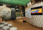 Empresa incubada cria estrutura de bambu ecológico para estande na Rio+20 - Divulgação/Christina Bocayuva